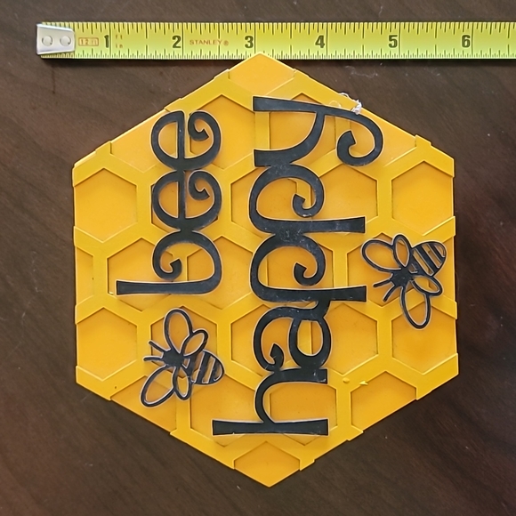 Set of 3 small Bee Wooden Signs - Picture 7 of 11